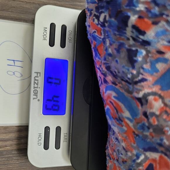 Ruby Rd. Womens Button-Up Top Size 14 Blue Floral Rayon Long Sleeves Collared - Picture 7 of 7